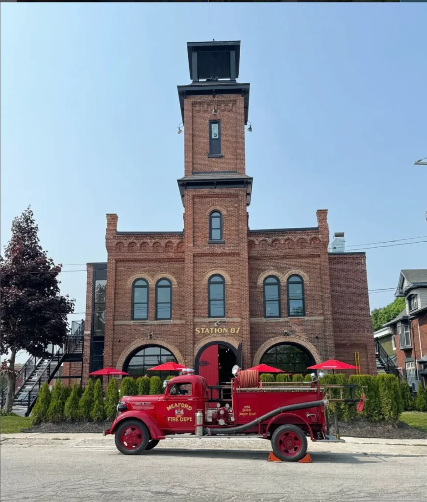 Station 87 restaurant located inside Meaford's historic restored fire station