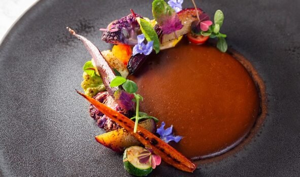 Quintonil Michelin-starred gourmet tasting menu dish highlighting Mexican biodiversity