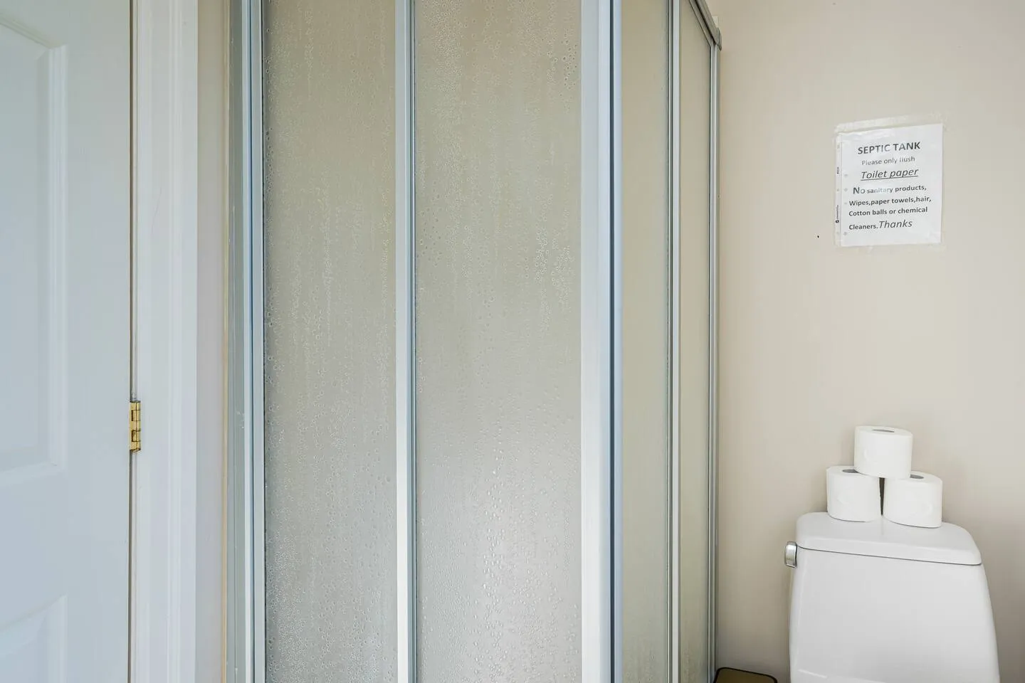 Interior closet space at The Bluffs Bayhouse