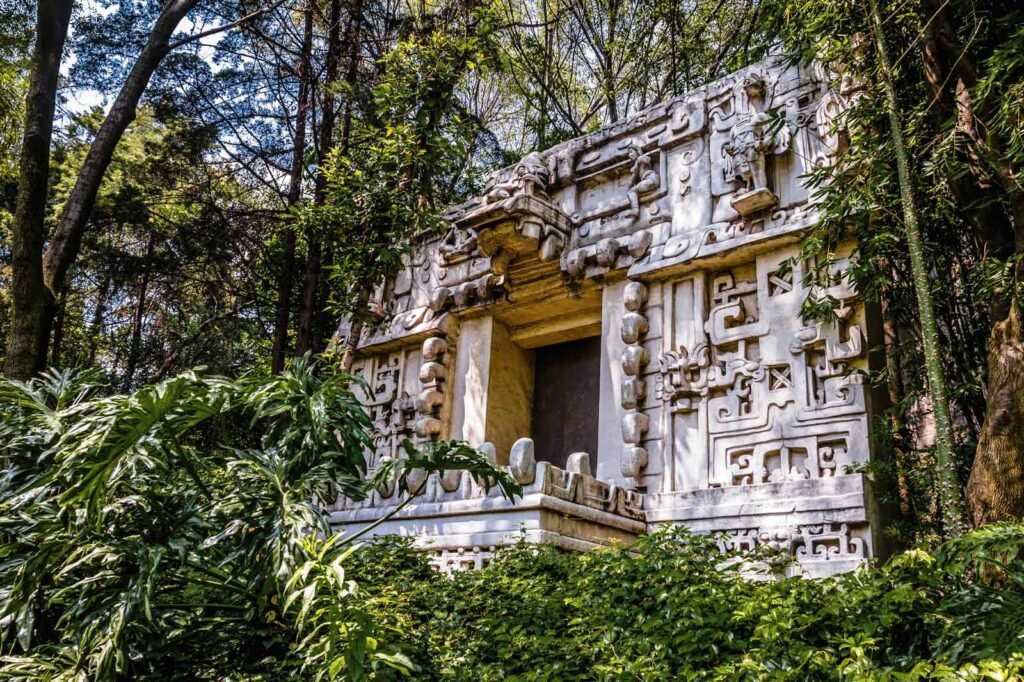 National Museum of Anthropology architecture and ancient history exhibit in Mexico City