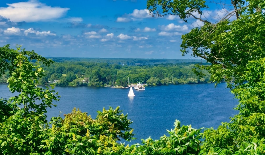 Lake on the Mountain Provincial Park overlooking the Bay of Quinte