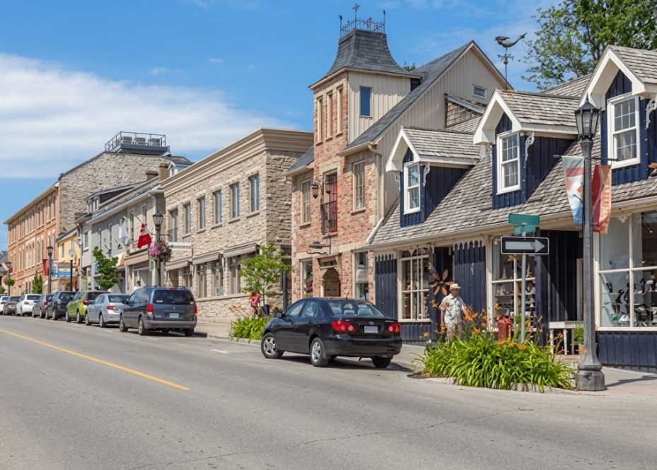 Wellington Ontario waterfront and village centre in Prince Edward County